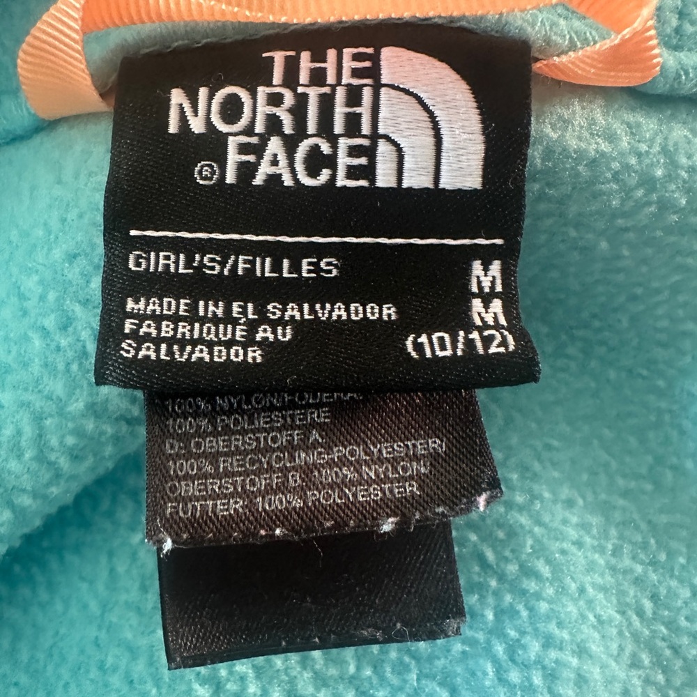The North Face Big Girls’ Blue Denali Fleece Sweater – Size M (10/12) - Picture 9 of 13